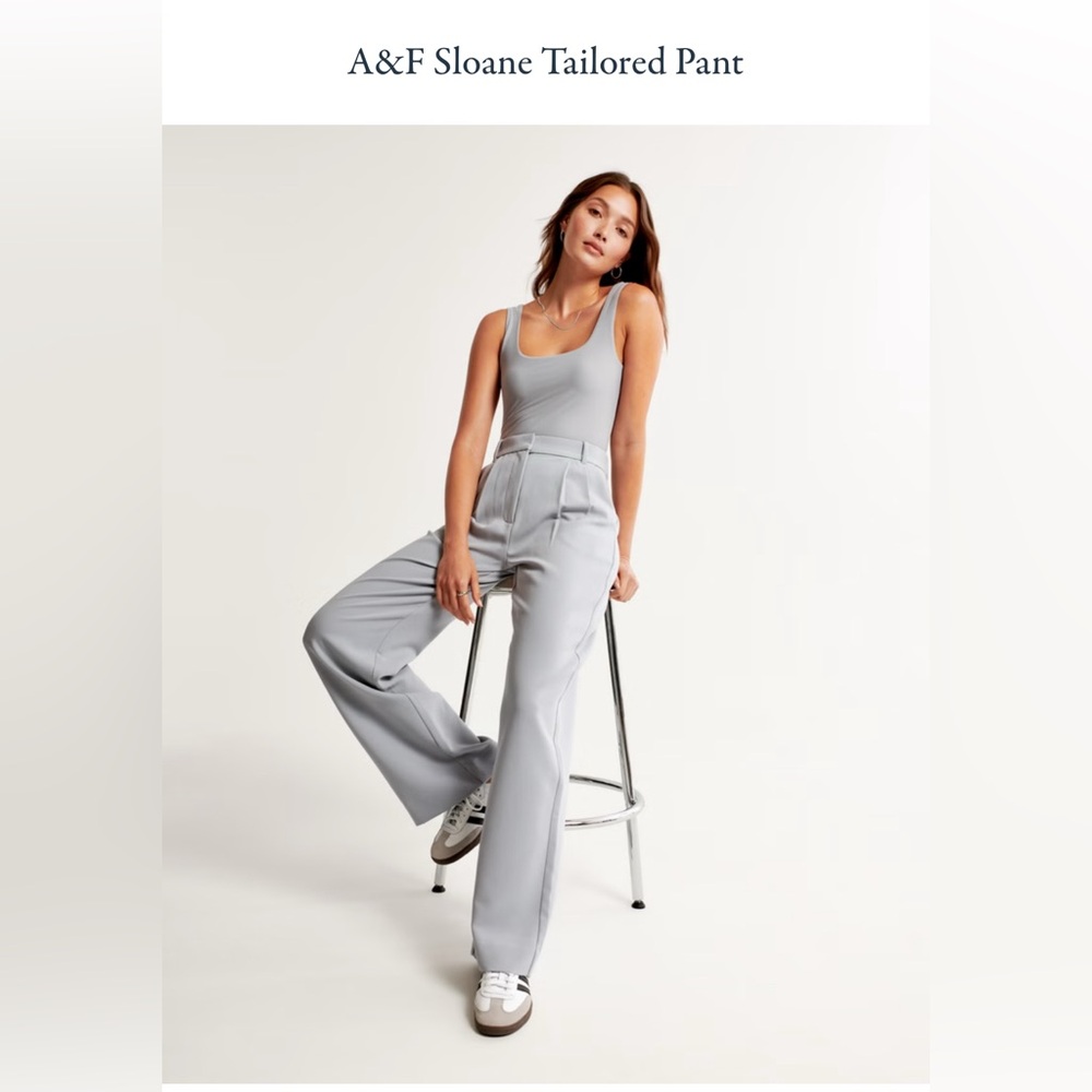 A&F Sloane Tailored Wide Leg Pant